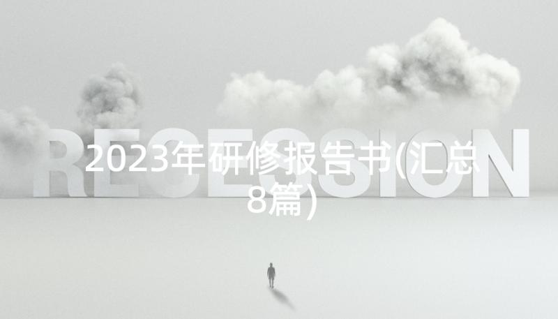 2023年研修报告书(汇总8篇)