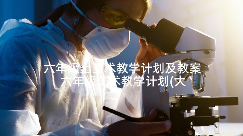 六年级上美术教学计划及教案 六年级美术教学计划(大全7篇)