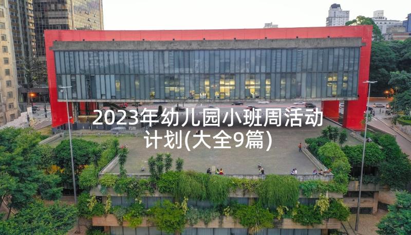 2023年幼儿园小班周活动计划(大全9篇)