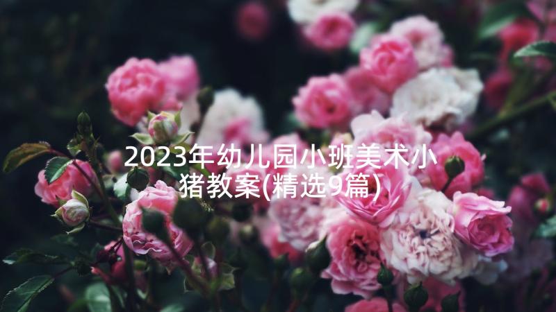 2023年幼儿园小班美术小猪教案(精选9篇)