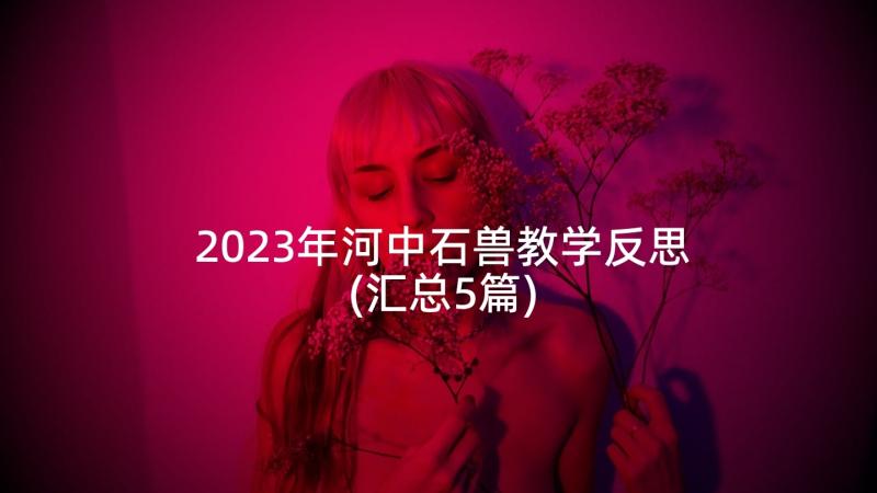 2023年河中石兽教学反思(汇总5篇)