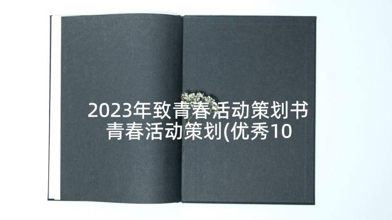 2023年致青春活动策划书 青春活动策划(优秀10篇)