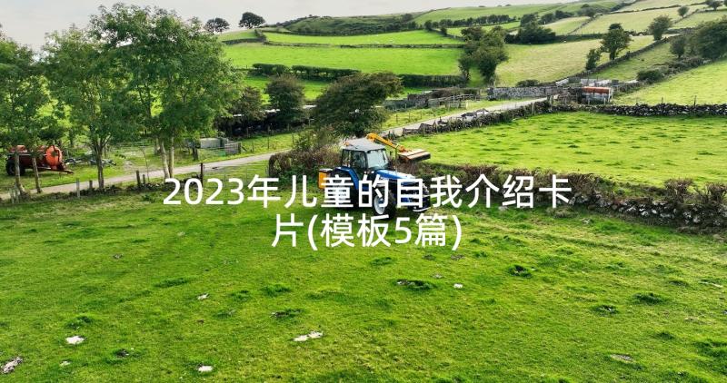 2023年儿童的自我介绍卡片(模板5篇)