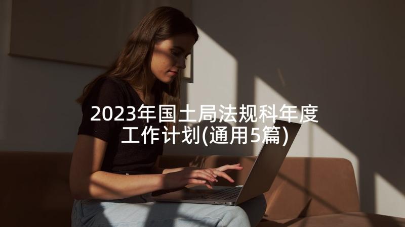 2023年国土局法规科年度工作计划(通用5篇)