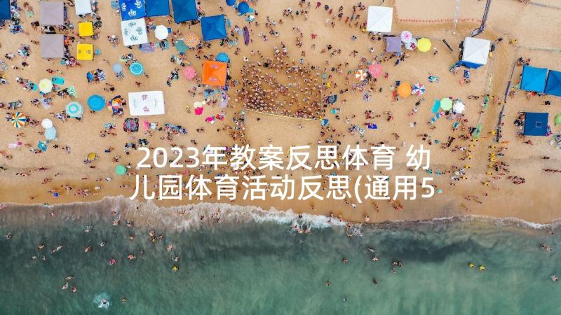 2023年教案反思体育 幼儿园体育活动反思(通用5篇)