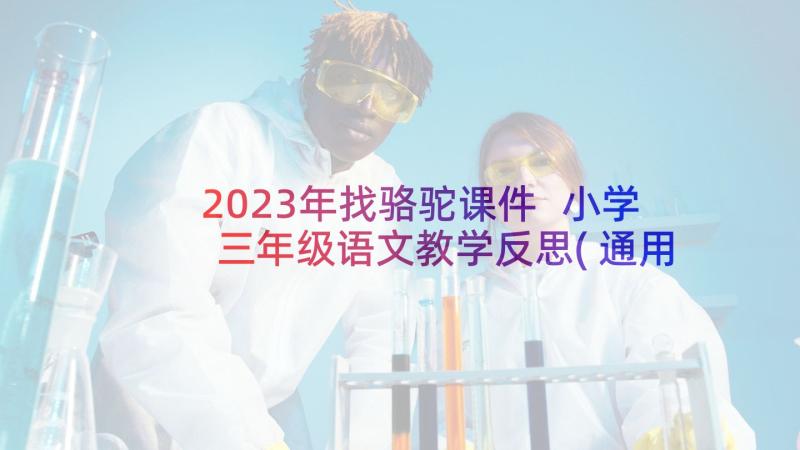 2023年找骆驼课件 小学三年级语文教学反思(通用6篇)