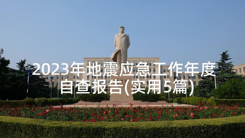 2023年地震应急工作年度自查报告(实用5篇)