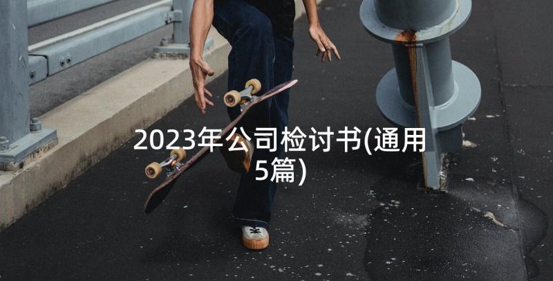 2023年公司检讨书(通用5篇)