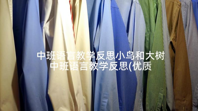 中班语言教学反思小鸟和大树 中班语言教学反思(优质10篇)