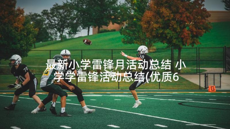 最新小学雷锋月活动总结 小学学雷锋活动总结(优质6篇)