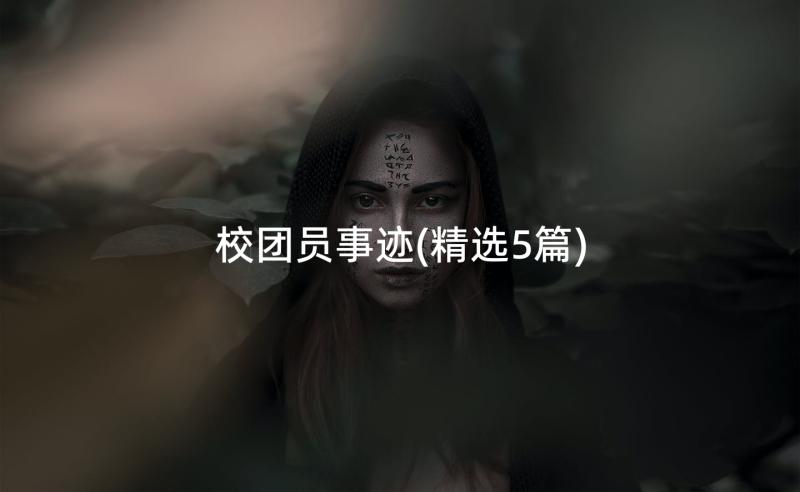 校团员事迹(精选5篇)