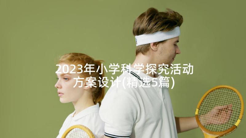 2023年小学科学探究活动方案设计(精选5篇)