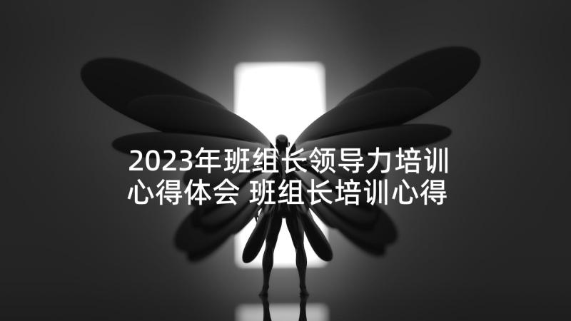 2023年班组长领导力培训心得体会 班组长培训心得体会(通用5篇)