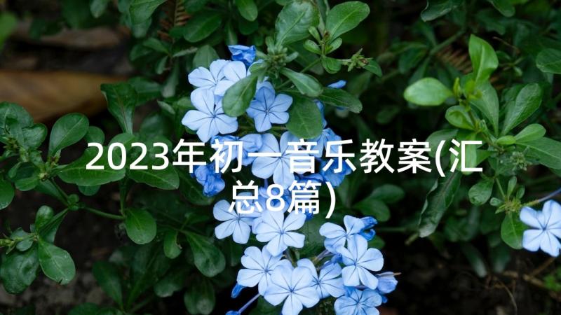 2023年初一音乐教案(汇总8篇)