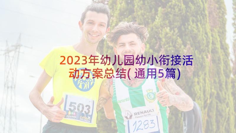 2023年幼儿园幼小衔接活动方案总结(通用5篇)