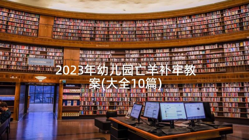 2023年幼儿园亡羊补牢教案(大全10篇)