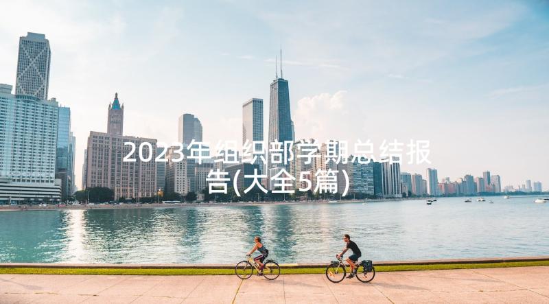 2023年组织部学期总结报告(大全5篇)