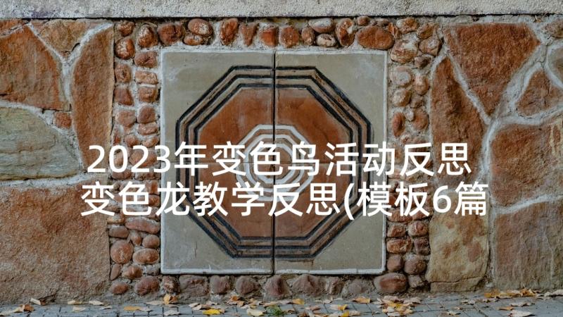 2023年变色鸟活动反思 变色龙教学反思(模板6篇)