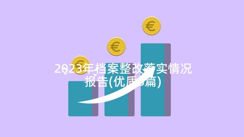 2023年档案整改落实情况报告(优质5篇)