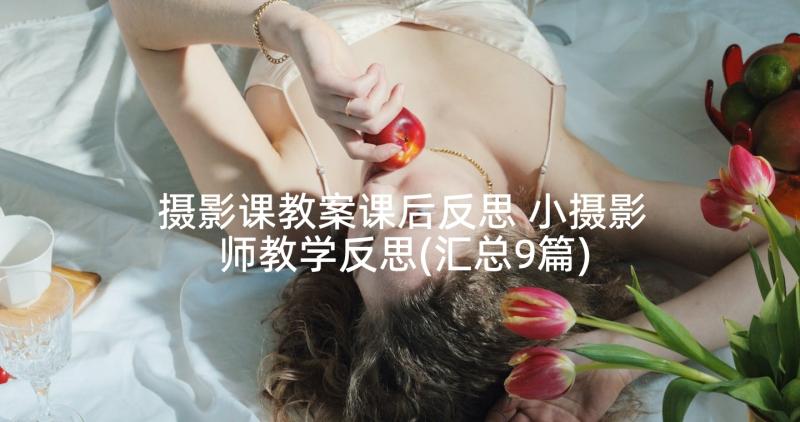 摄影课教案课后反思 小摄影师教学反思(汇总9篇)