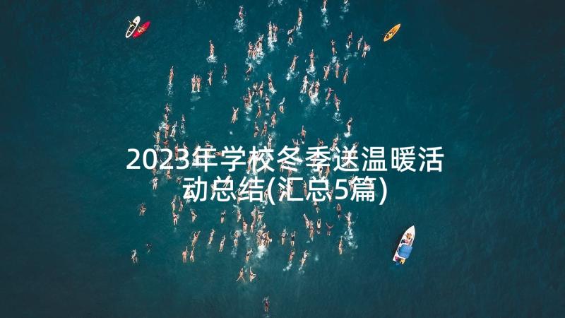 2023年学校冬季送温暖活动总结(汇总5篇)