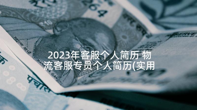 2023年客服个人简历 物流客服专员个人简历(实用5篇)