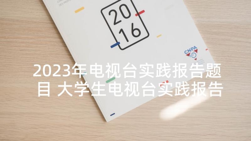 2023年电视台实践报告题目 大学生电视台实践报告(实用5篇)