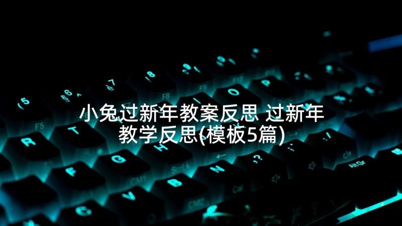 小兔过新年教案反思 过新年教学反思(模板5篇)