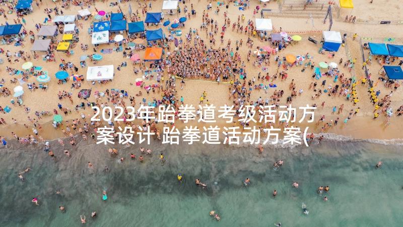 2023年跆拳道考级活动方案设计 跆拳道活动方案(优质5篇)