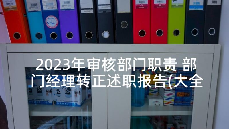 2023年审核部门职责 部门经理转正述职报告(大全5篇)