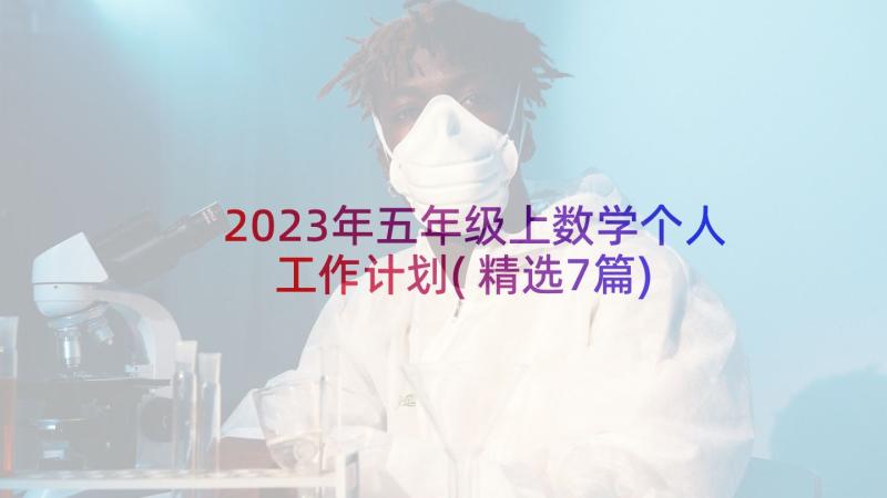 2023年五年级上数学个人工作计划(精选7篇)