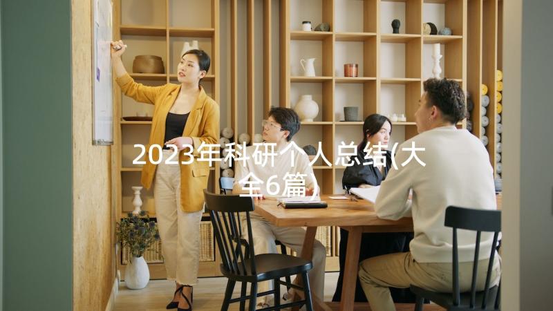 2023年科研个人总结(大全6篇)