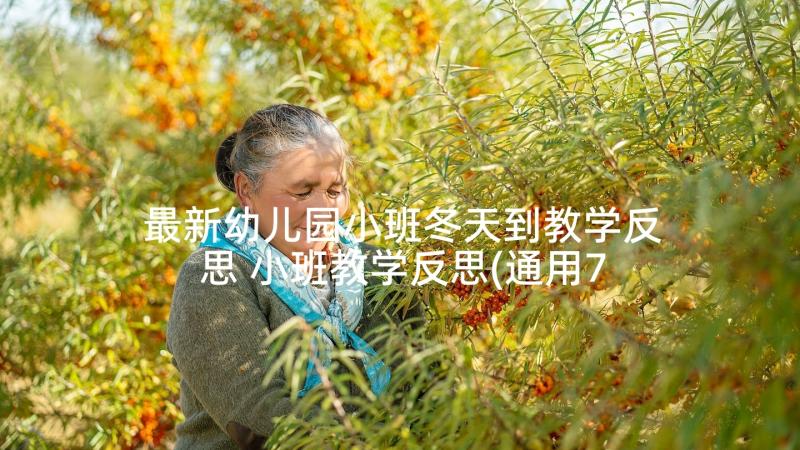 最新幼儿园小班冬天到教学反思 小班教学反思(通用7篇)