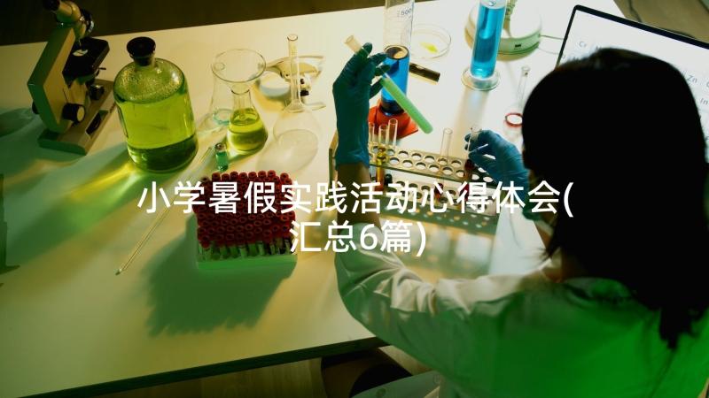 小学暑假实践活动心得体会(汇总6篇)