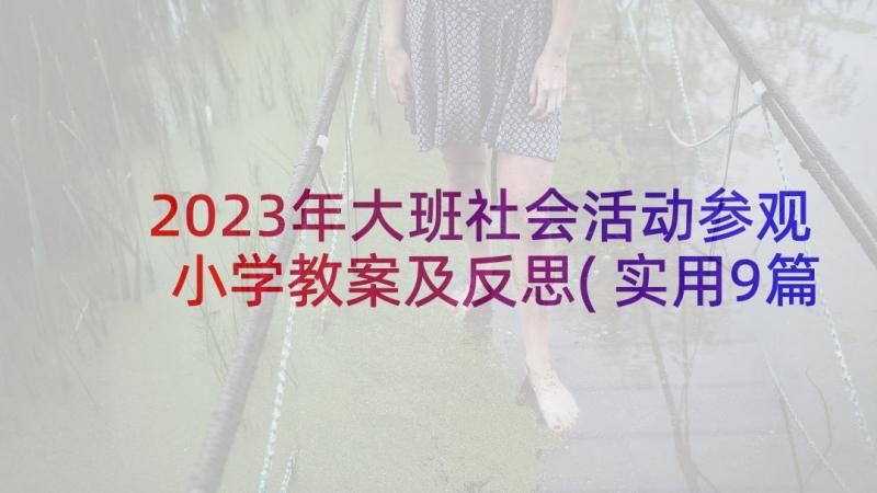 2023年大班社会活动参观小学教案及反思(实用9篇)