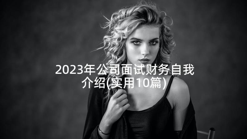 2023年公司面试财务自我介绍(实用10篇)