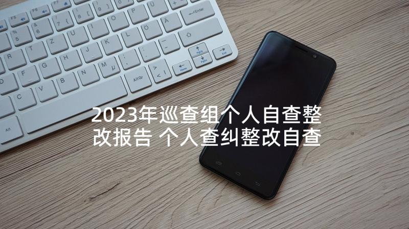 2023年巡查组个人自查整改报告 个人查纠整改自查报告(大全6篇)