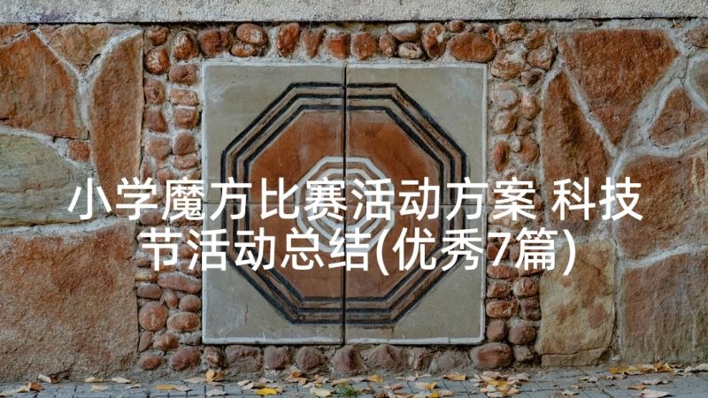 小学魔方比赛活动方案 科技节活动总结(优秀7篇)