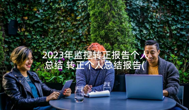 2023年监控转正报告个人总结 转正个人总结报告(优质10篇)