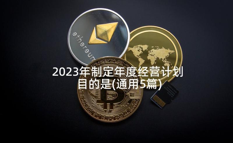 2023年制定年度经营计划目的是(通用5篇)