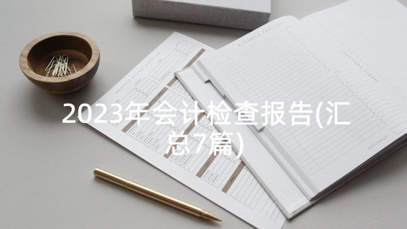 2023年会计检查报告(汇总7篇)