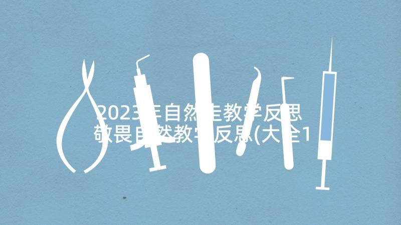 2023年自然走教学反思 敬畏自然教学反思(大全10篇)