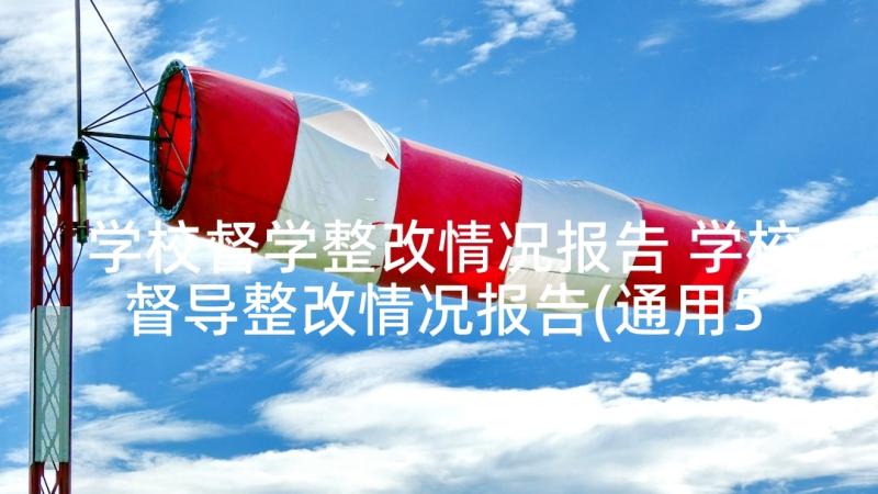 学校督学整改情况报告 学校督导整改情况报告(通用5篇)