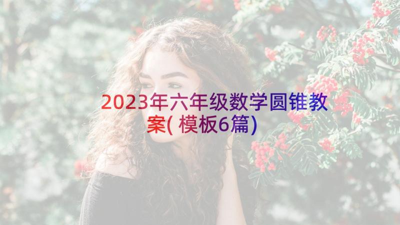 2023年六年级数学圆锥教案(模板6篇)