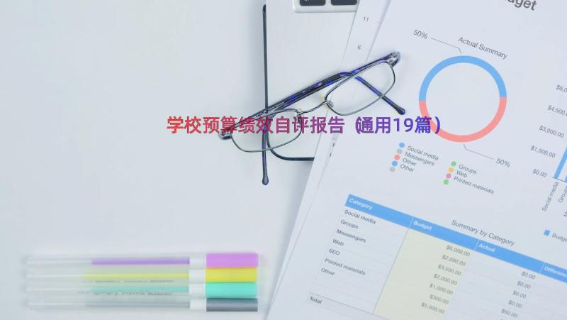 学校预算绩效自评报告（通用19篇）