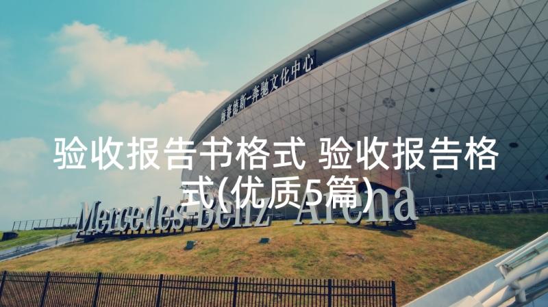 验收报告书格式 验收报告格式(优质5篇)