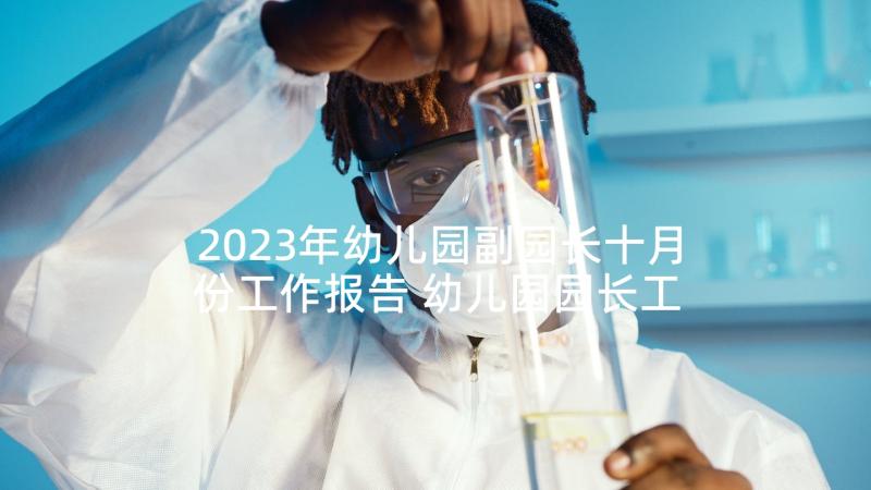 2023年幼儿园副园长十月份工作报告 幼儿园园长工作报告(模板5篇)