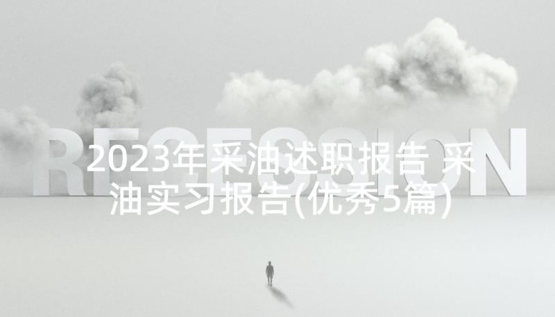 2023年采油述职报告 采油实习报告(优秀5篇)