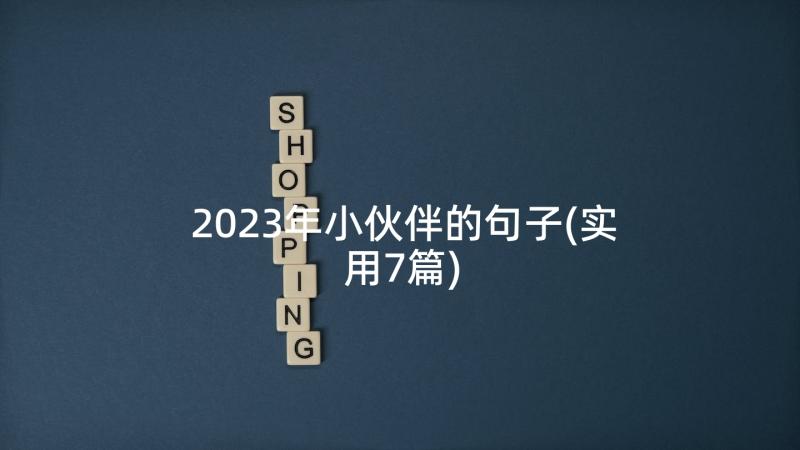 2023年小伙伴的句子(实用7篇)