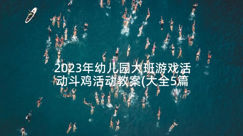 2023年幼儿园大班游戏活动斗鸡活动教案(大全5篇)